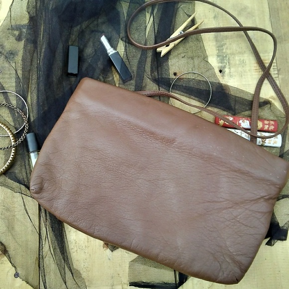 Original Vintage Leather Purse Retro Style Bag - Picture 4 of 8